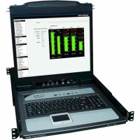 Eaton Tripp Lite Series B020-U16-19-K NetDirector 16-Port 1U Rack-Mount Console KVM Switch with 19in. LCD + 8 PS2/USB Combo Cables TAA