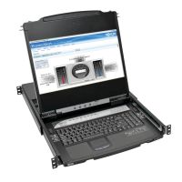 Eaton Tripp Lite Series B030-008-17-IP NetDirector 8-Port Rackmount Console HDMI KVM Switch 17" LCD IP Remote Access - KVM switch - 8