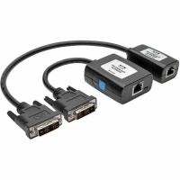 Eaton Tripp Lite Series B140-101X-U DVI over Cat5/6 Active Ext Kit Transmitter/Receiver for Video DVI-D Single Link Up to 125ft TAA