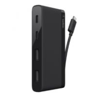 Belkin  USB-C 4-Port Mini Hub - hub - 4 ports - B2B153-04-BLK