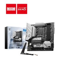 MSI B760M PROJECT ZERO LGA 1700 Intel B760 DDR5 Wi-Fi 6E M-ATX Motherboard