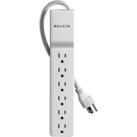 Belkin 6-Outlet Home/Office Surge Protector, 4 ft. Cord - BE106000-04