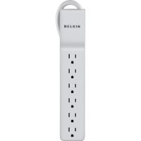 Belkin 6 Outlet Home/Office Surge Protector with Straight Plug, 10ft Cord - BE106000-10
