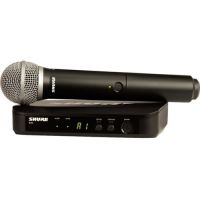 SHURE INCORPORATED BLX24/PG58-J11 VOCAL SYSTEM WITH (1) BLX4 WIRELESS RECEIVER AND (1) HANDHELD TRANSMITTER WITH P