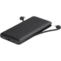 Belkin Boost Charge Plus 10K USB-C Power Bank with Integrated Cables - BPB006BTBLK