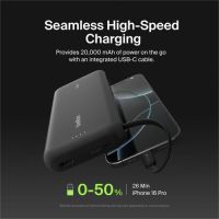 Belkin BPB024fqBK BOOSTCHARGE POWER BANK 20K WITH INTEGRATED CABLE