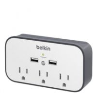 Belkin USB Wall Mount Surge Protector with Cradle - BSV300TTCW