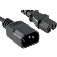 ENET C14C15-6F-ENC C14 TO C15 6FT BLACK POWER EXTENSION CORD 14 AWG 15A NEMA IEC-320 C14 TO NE
