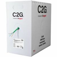 C2G56035 1000FT CAT6 SOLID UTP CMR GREEN TAA