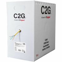 C2G56037 1000FT CAT6 SOLID UTP CMR YELLOW TAA