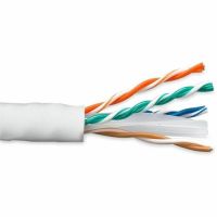 ENET SOLUTIONS C5E-SOWH-1K-ENC CAT5E SOLID 24AWG 4PAIR UTP COPPER CABLE CMR JACKET 1000FT WHITE