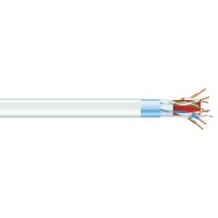 BLACK BOX C6ABC50S-WH-1000 CAT6A 650-MHZ SOLID ETHERNET BULK CABLE - SHIELDED (F/UTP), CMR PVC, WHITE, 1000