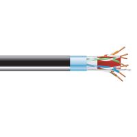 BLACK BOX C6ABC51S-BK-1000 CAT6A 650-MHZ SOLID ETHERNET BULK SHIELDED CABLE PROVIDES TRANSMISSION
