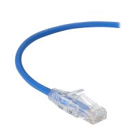 BLACK BOX C6APC28-BL-03 CAT6A 500-MHZ SNAGLESS 28AWG STRANDED ETHERNET PATCH CABLE - UNSHIELDED (UTP), C