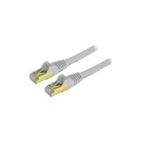 StarTech 2 ft CAT6a Ethernet Cable - 10 GbE Shielded Snagless RJ45 100W PoE Patch Cord - Gray - C6ASPAT2GR