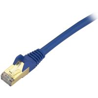 StarTech 35ft Blue CAT6a Ethernet Cable - Snagless Shielded Ethernet Cable - CAT6a Network Patch Cable RJ45 - M/M - C6ASPAT35BL