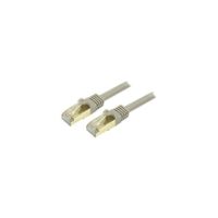 StarTech 3 ft CAT6a Ethernet Cable - 10 GbE Shielded Snagless RJ45 100W PoE Patch Cord - Gray - C6ASPAT3GR
