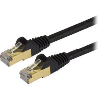 StarTech Cat6a 10GbE RJ-45 Cable (5', Black) - C6ASPAT5BK