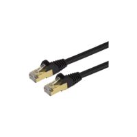 StarTech 6 ft CAT6a Ethernet Cable - 10 GbE Shielded Snagless RJ45 100W PoE Patch Cord - Black - C6ASPAT6BK