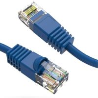 AXIOM C6MB-B150-AX 150FT CAT6 550MHZ PATCH CABLE CLEAR-SNAGLESS UNIVERSAL BOOT (BLUE)