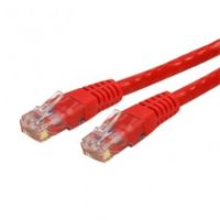 StarTech 100ft CAT6 Ethernet Cable - Red CAT 6 Gigabit Wire 100W PoE 650MHz Molded Patch Cord - C6PATCH100RD