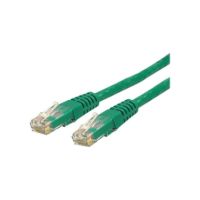 StarTech 10ft CAT6 Ethernet Cable - Green CAT 6 Gigabit Wire 100W PoE 650MHz Molded Patch Cord - C6PATCH10GN
