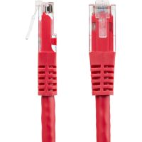 StarTech 20ft Red CAT6 Ethernet Cable - Molded CAT6 Patch Cord - PoE++ Gigabit Network Cable - M/M - C6PATCH20RD