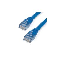 StarTech 50ft CAT6 Ethernet Cable - Blue CAT 6 Gigabit Wire 100W PoE 650MHz Molded Patch Cord - C6PATCH50BL