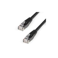 StarTech CAT6 Ethernet Cable 5' Black 650MHz Molded Patch Cord PoE++ - C6PATCH5BK