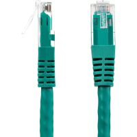 StarTech 7ft CAT6 Ethernet Cable - Green CAT 6 Gigabit Ethernet Wire -650MHz 100W PoE RJ45 UTP Molded Network/Patch Cord w/Strain Relief/Fluke Tested/Wiring is UL Certified/TIA - C6PATCH7GN
