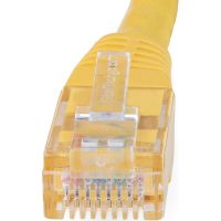 StarTech 7ft CAT6 Ethernet Cable - Yellow CAT 6 Gigabit Ethernet Wire -650MHz 100W PoE RJ45 UTP Molded Network/Patch Cord w/Strain Relief/Fluke Tested/Wiring is UL Certified/TIA - C6PATCH7YL