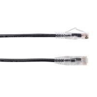 BLACK BOX C6PC28-BK-01 SLIM-NET CAT6 PATCH CABLES FEATURE A LOW-PROFILE DESIGN THAT SAVES SPA