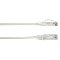 BLACK BOX C6PC28-WH-01 SLIM-NET CAT6 PATCH CABLES FEATURE A LOW-PROFILE DESIGN THAT SAVES SPA