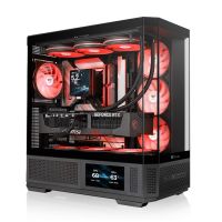 Thermaltake CA-11N-00M1WN-00 View 370 TG Mid Tower Case Tempered Glass ATX Support Up to 420mm GPU 360mm Radiator Hidden Connector Motherboards PSU up to 279mm Air Cooler up to 165mm