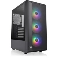 Thermaltake CA-1X2-00M1WN-01 S200 Plus TG ARGB Mid-Tower Chassis (Black)
