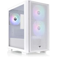 Thermaltake CA-1Y8-00S6WN-01 Versa H16 TG ARGB Micro Tower Micro-ATX Computer Chassis (White)
