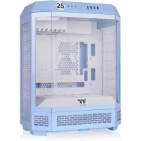 Thermaltake Tower 600 Hydrangea Blue Mid-Tower ATX Case; 3 Tempered Glass Panels; Hidden-Connector Motherboard Support; Rotational PCI-e Slots; CA-1Z1-00MFWN-00