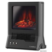 Lasko Portable Electric Ultra Ceramic Fireplace Space Heater, CA20100, Black