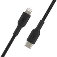 Belkin Braided USB-C to Lightning Cable (2m / 6.6ft, Black) - CAA004BT2MBK