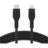 Belkin CAA009bt1MBK 12W 480 Mbps USB-C to Lightning M M Silicone Cable, Black, 1m