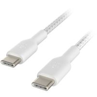 Belkin Braided USB-C to USB-C Cable (1m / 3.3ft, White) - CAB004BT1MWH