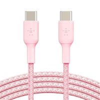Belkin CAB004bt2MPK BoostCharge Braided 60W USB-C Cable (Pink, 6.6')