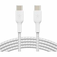 Belkin CAB004bt2MWH BoostCharge Braided 60W USB-C Cable (White, 6.6')