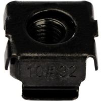 StarTech 10-32 Cage Nuts - 50 Pack - Black - Rack Mount Clip Nuts