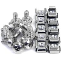 StarTech 50 Pkg M6 Mounting Screws & Cage Nuts for Server Rack Cabinet - CABSCREWM6
