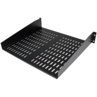 StarTech 2 RU Universal Vented Rackmount Cantilever Shelf - Fixed Server Rack Cabinet Shelf - CABSHELFV