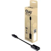 Club CAC-1080 3D CAC-1080 0.63' DisplayPort/HDMI Audio/Video Cable, Black