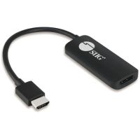 SIIG CB-H21811-S1 HDMI to DisplayPort 1.2 4K 60Hz Converter Adapter - video / audio adapter - DisplayPort / HDMI - 5.9 in