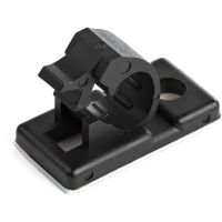 StarTech 100 Self Adhesive Cable Management Clips - Sticky Network Cord Organizer/Clamp - Black