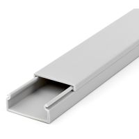 StarTech Solid Cable Management Raceway with Cover, 1-1/2"(38mm)W x 5/8"(16mm)H - 6.5ft(2m) length, Single Channel PVC Network/Power Cord Hider/Wall Wire Duct, Max 30 Cables, UL Listed - TAA - CBMWD3816